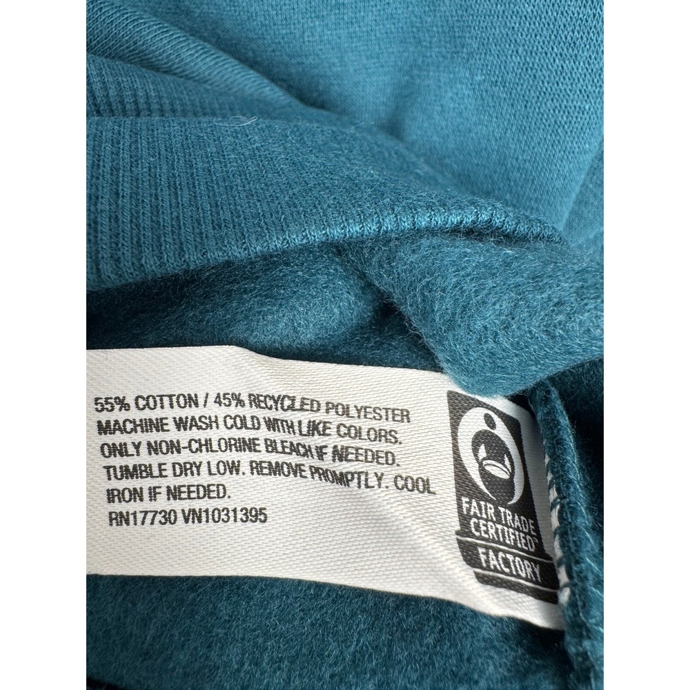 Wild Fable Womens Cropped Hoodie Hedge Green Fleece Sweatshirt Small AN-958 - Picture 4 of 4